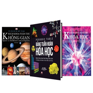 Sách - Bách khoa toàn thư bằng hình ảnh - Bách Khoa Toàn Thư Không Gian - Bảng tuần hoàn Hóa Học ( Bộ 3 cuốn )