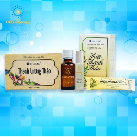 Cửa Sổ Vàng Combo Bảo Vệ Sức Khỏe 1 Thanh Lương Thảo , 1 Tinh Dầu, 1 Thiệt Thanh Thảo
