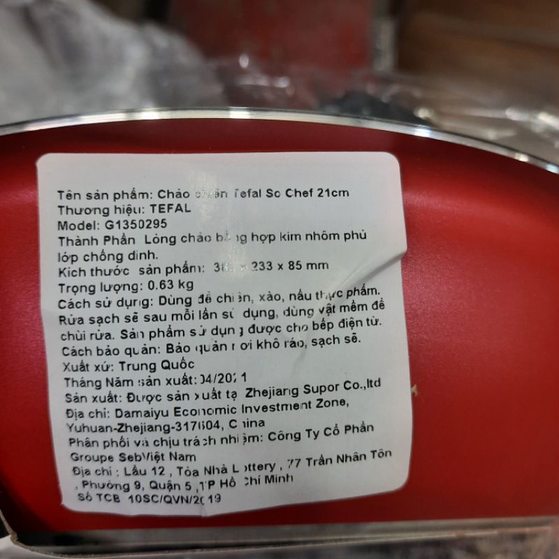 BỘ 3 CHẢO CHIÊN , NỒI , CHẢO SÂU LÒNG TEFAL SO CHEF 21-22-24CM