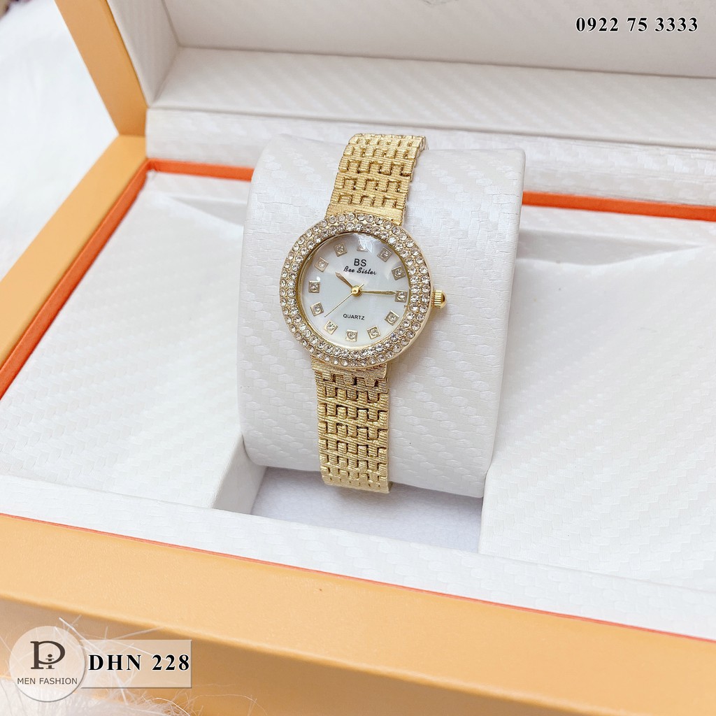 Đồng hồ nữ BS - đính đá - máy nhật luxury  - Có hộp bảo hành - tặng vòng trang sức - DHN228 - HT.store6666 Liên hệ mua h