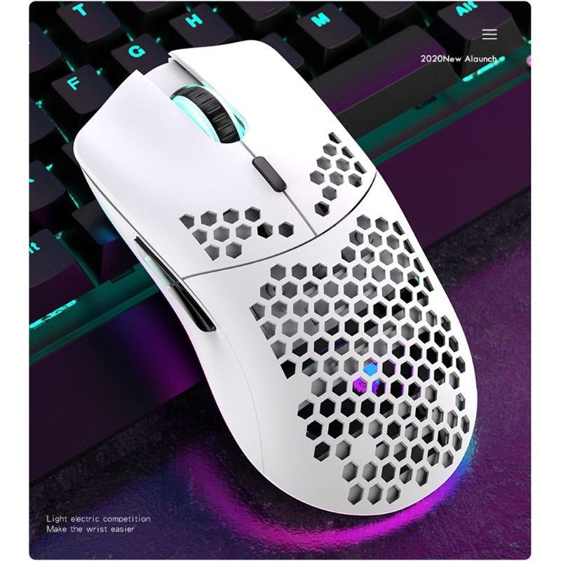 Chuột Gaming Xyh80 2.4g 4 Bánh Răng 3200 Dpi Rgb