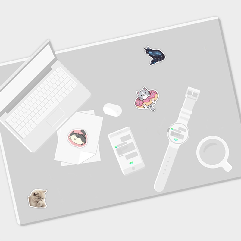 Tmdbyx Set 50 Miếng Dán Hình Mèo Dễ Thương Dùng Để Trang Trí