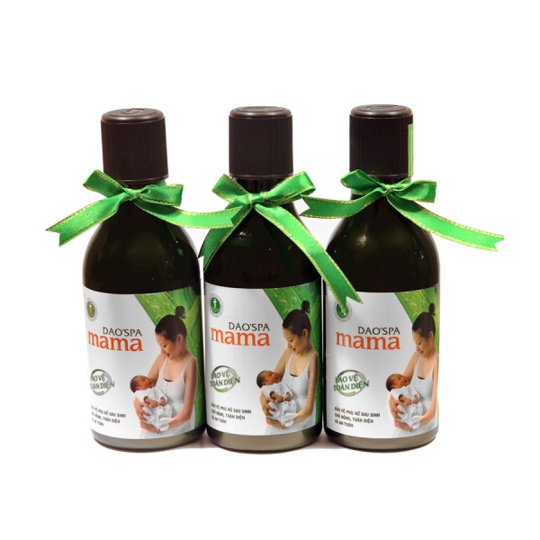 (Cam Kết Chính Hãng)_Dao's Spa Mama_Nước Xông, Tắm Gội Đầu Cho Mẹ_3 Chai x 250 ml/Hộp