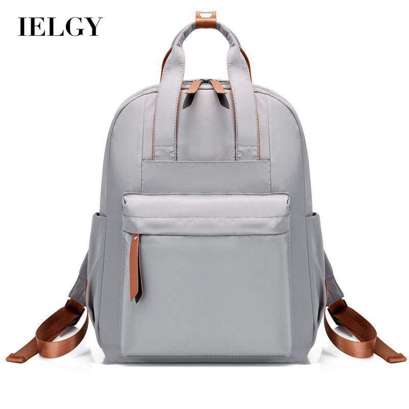 Ba lô du lịch nylon IELGY thiết kế đơn giản thời trang cho nữ