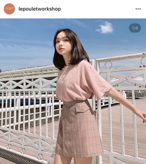 Chân váy PINK CARO