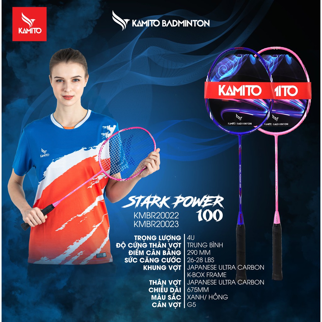 Vợt Cầu Lông Kamito Stark Power 100 Chính Hãng