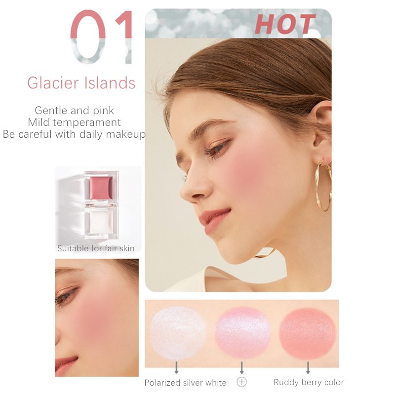 Phấn Má Hồng Bắt Sáng Mixdair 2 Trong 1 Thiết Kế Dạng Khối Chất Lượng Cao 4.8g | BigBuy360 - bigbuy360.vn