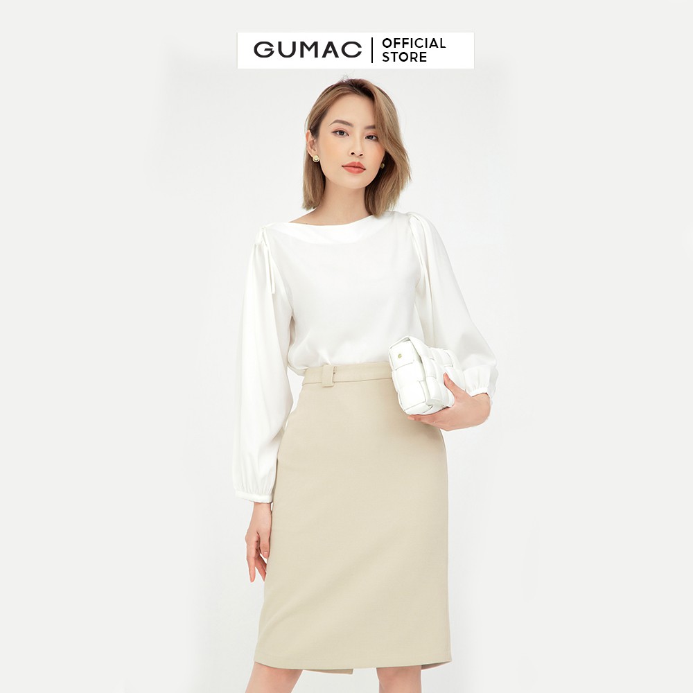 [Mã WABRGU152 giảm 10% tối đa 50k đơn từ 250k] Chân váy suông nữ cơ bản GUMAC dáng chữ A, màu nude đủ size VB5126 | BigBuy360 - bigbuy360.vn
