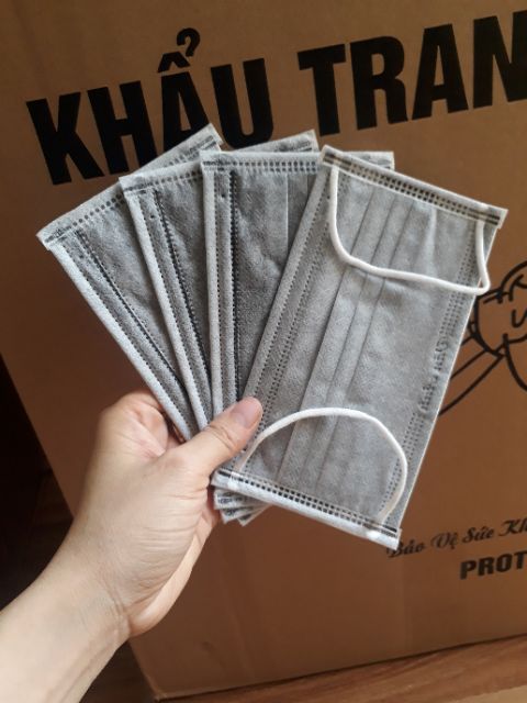 Hộp 50 chiếc Khẩu trang y tế 4 lớp (xanh, trắng, xám, đen) | BigBuy360 - bigbuy360.vn