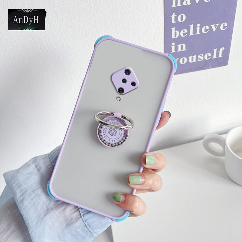 Ốp Lưng Chống Sốc Có Nhẫn Đỡ Cao Cấp Cho Vivo S1 Pro 4-corners | BigBuy360 - bigbuy360.vn