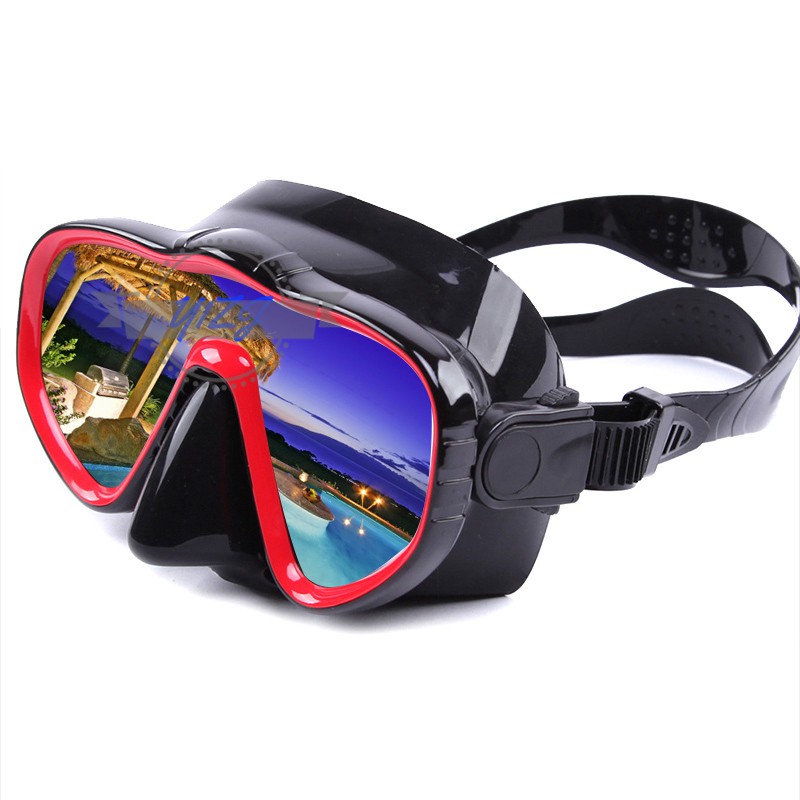 Y1ZJ Adult Swimming Goggles Crystal Clear Wide View Diving Glasses Snorkel Mask &amp;VN