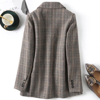 áo Blazer kẻ caro
