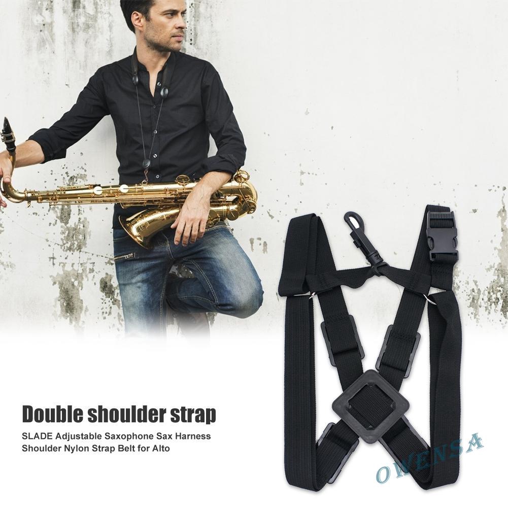 『ow#Alto Tenor Soprano Saxophone Harness Oxford Cloth Sax Shoulder Strap Belts☆