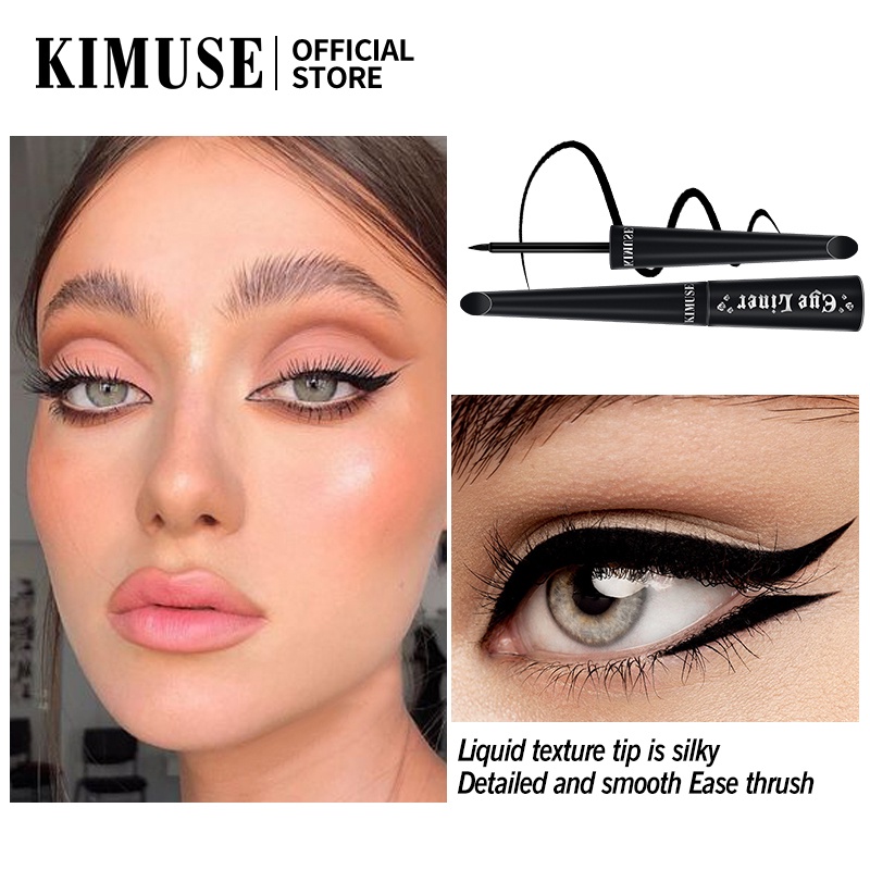 Bộ 4 Món KIMUSE Gồm Bút Kẻ Mày 2 Đầu Chống Nước + Mascara Dày Mi + Bút Kẻ Mắt Dạng Lỏng + Dụng Cụ Bấm Cong Lông Mi