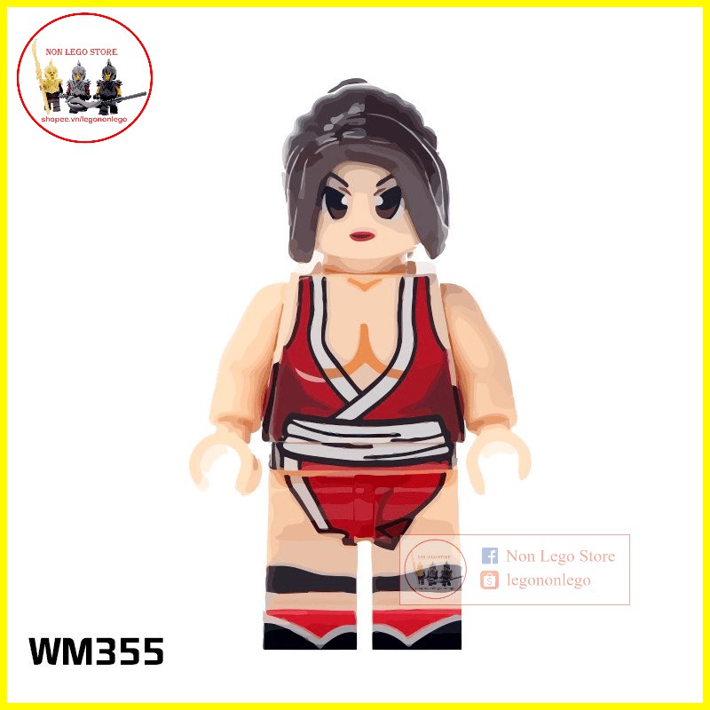 Minifigures nhân vật lego nữ gợi cảm Mai Shiranui trong WM355