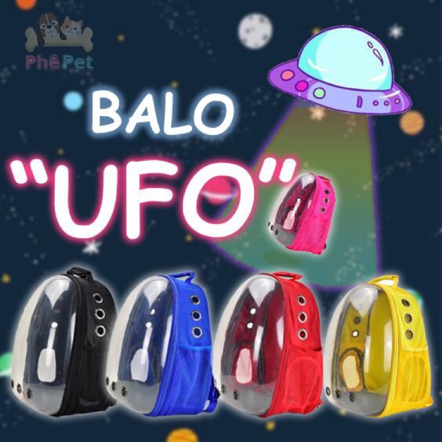 Balo "UFO" Phi Hành Gia Trong Suốt Vận Chuyển Cho Mèo