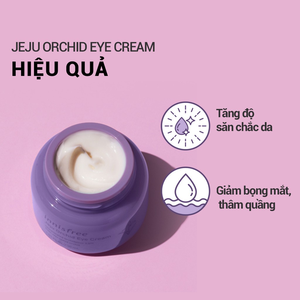 Kem dưỡng da quanh mắt chống lão hóa hoa lan tím innisfree Jeju Orchid Eye Cream 30ml