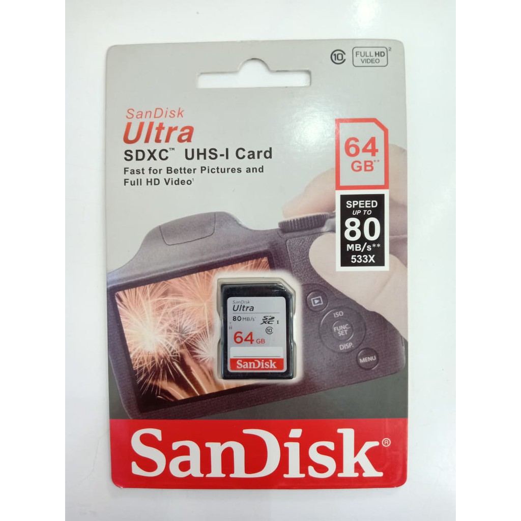 Thẻ Nhớ SD 64GB 80MB/S | BigBuy360 - bigbuy360.vn