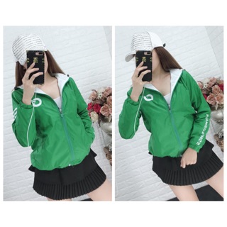 ÁO KHOÁC DÙ NỮ RHYMEORANGE ( Màu xanh lá cây)