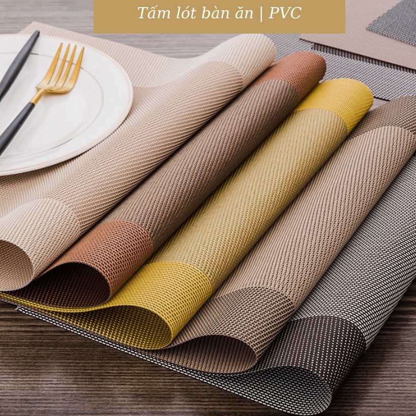 Tấm lót bàn ăn bằng nhựa Liz Flower, cách nhiệt giá rẻ chống trơn trợt, lót placemat đủ size hình chữ nhật