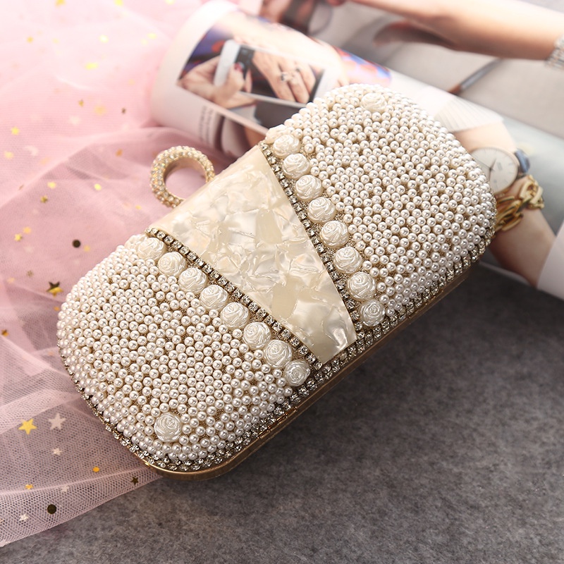 Ví Dự Tiệc  Đính Hoa Hồng 470