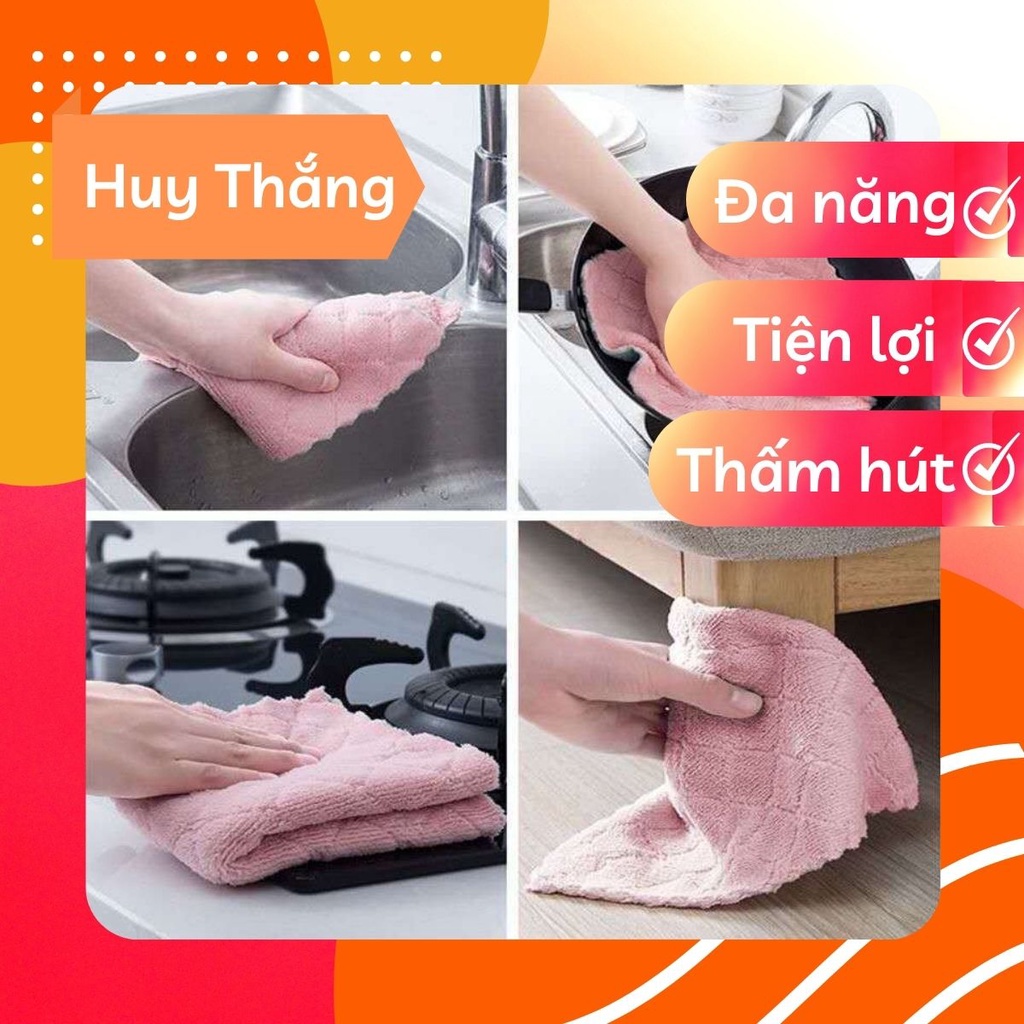 [RẺ VÔ ĐỊCH] Khăn Đa Năng Lau Bàn, Lau Bếp, Lau Bát Siêu Thấm Hút, Rất Tiện Lợi - Huy Thắng Shop