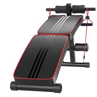 Ghế cong tập bụng đa năng AD-178 ✅ Thiết kế gập gọn được + bài tập đa năng, tập cơ lưng bụng, tập tay với dây đàn hồi