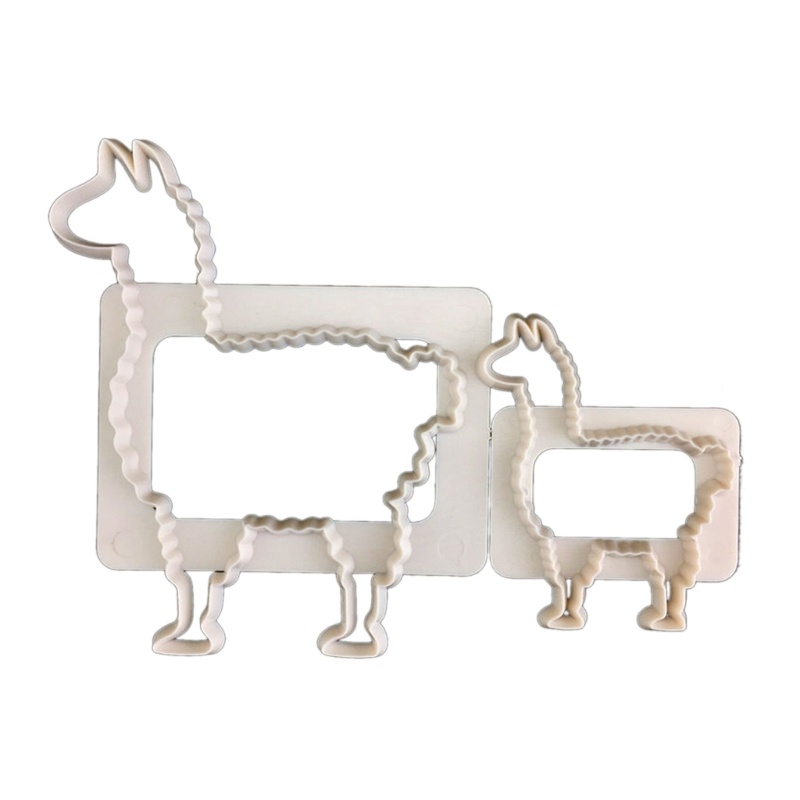 Khuôn Nhấn Tay Làm Bánh Quy Bằng Silicone Hình Lạc Đà Alpaca