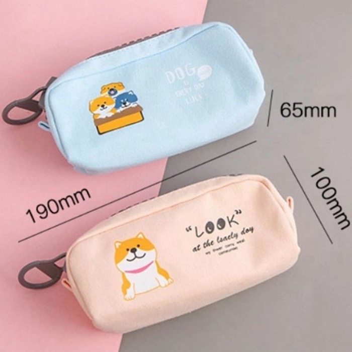 Túi Đựng Bút Bóp Đựng Bút Bóp Viết Zipper Hình Chó Cute Dễ Thương Cho Học Sinh Bé Trai Bé Gái phukienvppbinhduong