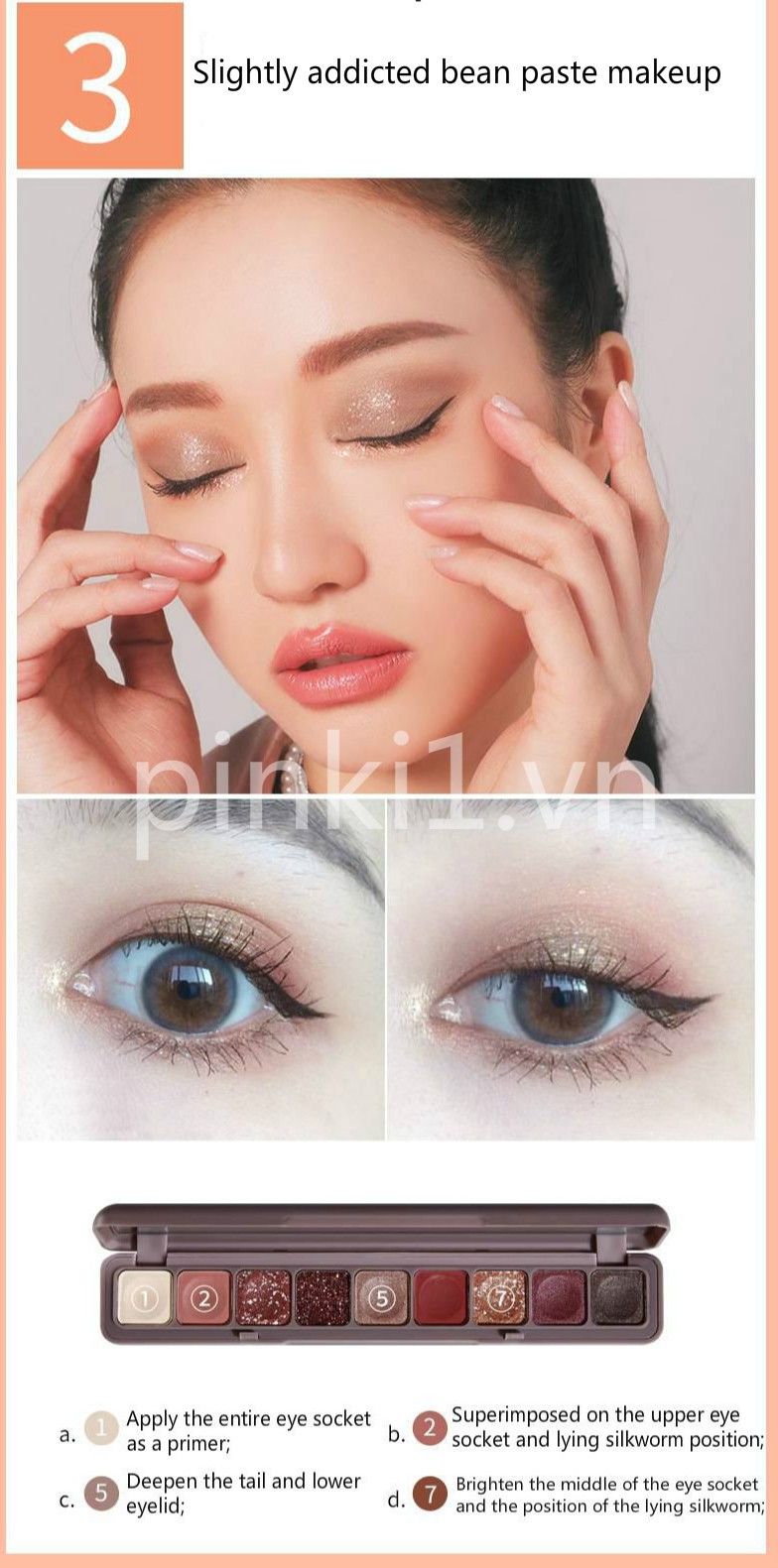 [Hàng mới về] Bảng Phấn Mắt 9 Màu Mờ Và Ánh Ngọc Trai Lấp Lánh Không Thấm Nước Thiết Kế Tiện Gọn | BigBuy360 - bigbuy360.vn