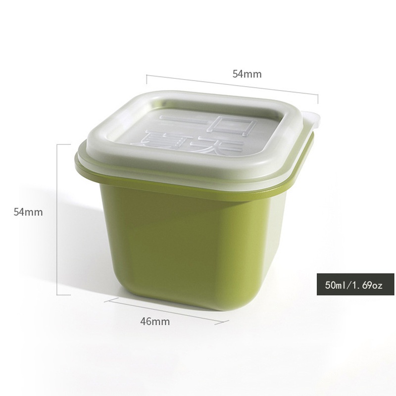 Set 6 Khuôn Làm Đá Viên Hình Vuông Lớn Có Nắp Đậy Dễ Tháo Lắp Nhanh Chóng Dành Cho Cocktail/ Nước Ép
