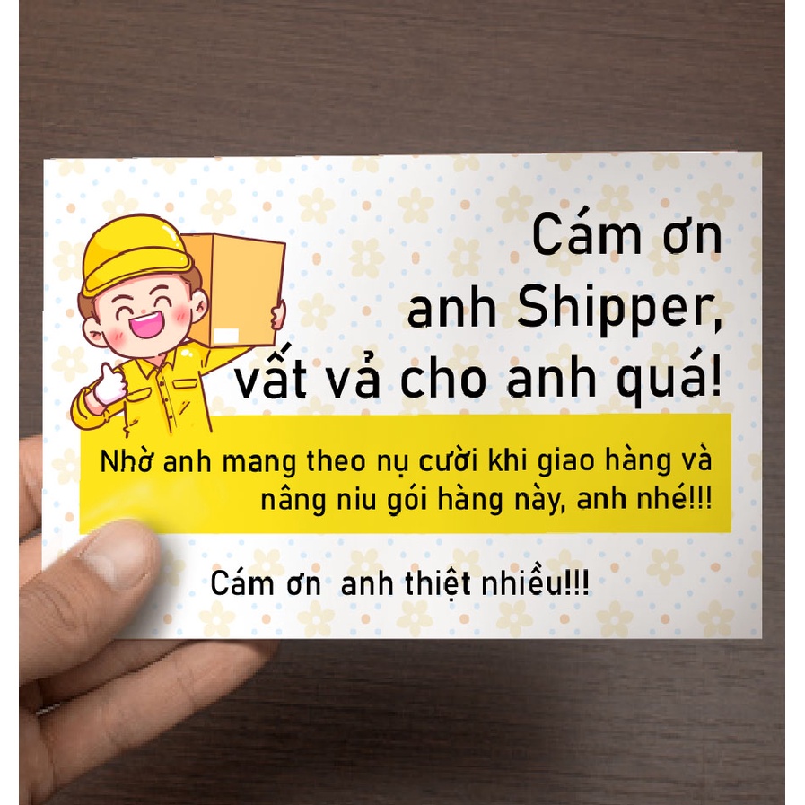 TEM DÁN CẢM ƠN SHIPPER