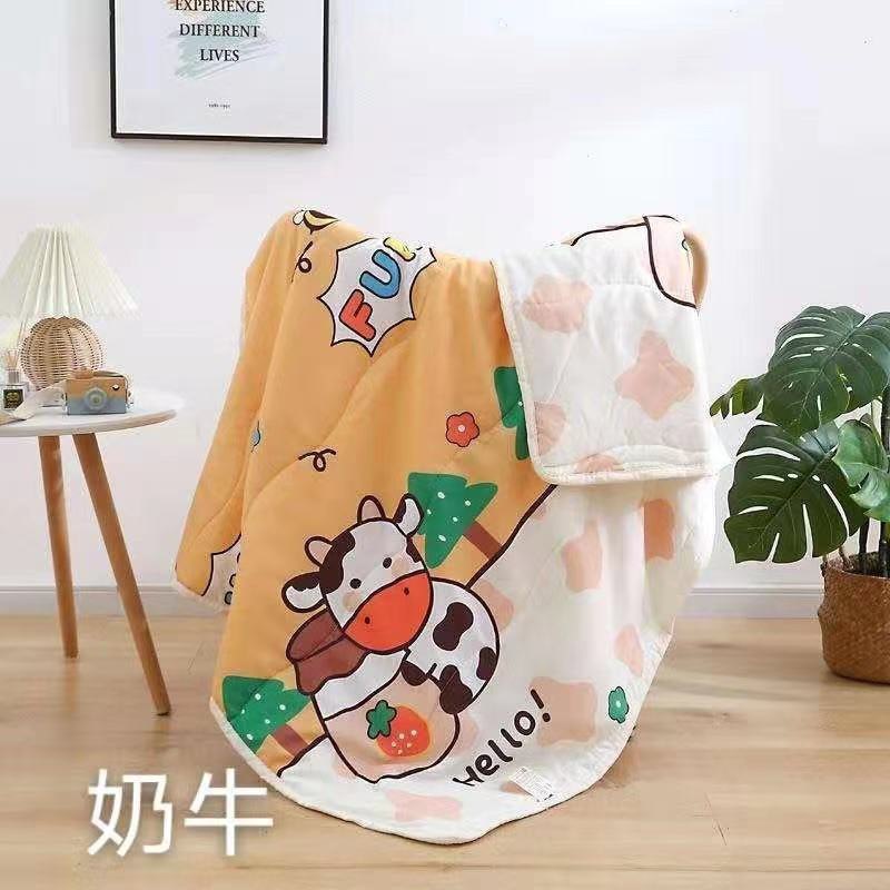 Chăn đũi cotton cao cấp 2 mặt hình