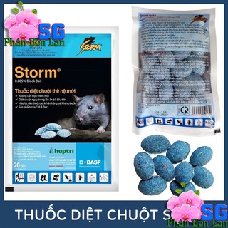 Gói 20 viên Thuốc diệt chuột Storm dạng viên nén - Diệt chuột cực mạnh, tiện lợi