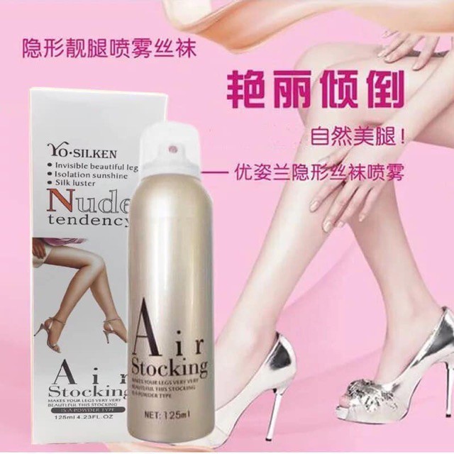 Kem che khuyết điểm tất phun Air Stocking 125ml che sẹo khuyết điểm lưng chân body toàn thân Hàn Quốc La La Cosmetic | BigBuy360 - bigbuy360.vn