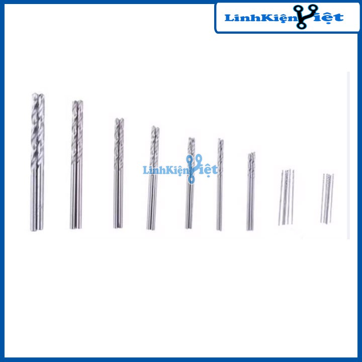 Bộ 25 Chiếc Mũi Khoan HSS QST 0.5mm-3.0mm