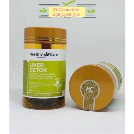 Viên uống Giải Độc Gan Healthy Care Liver Detox 100 Viên