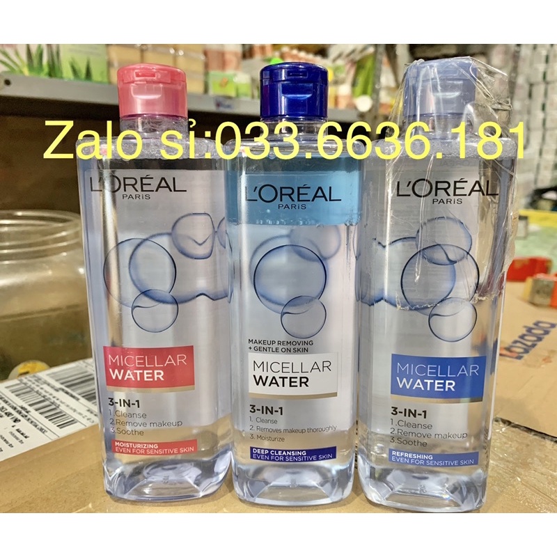 nước tẩy trang L’oreal chai 400ml chuẩn hàng loại 1