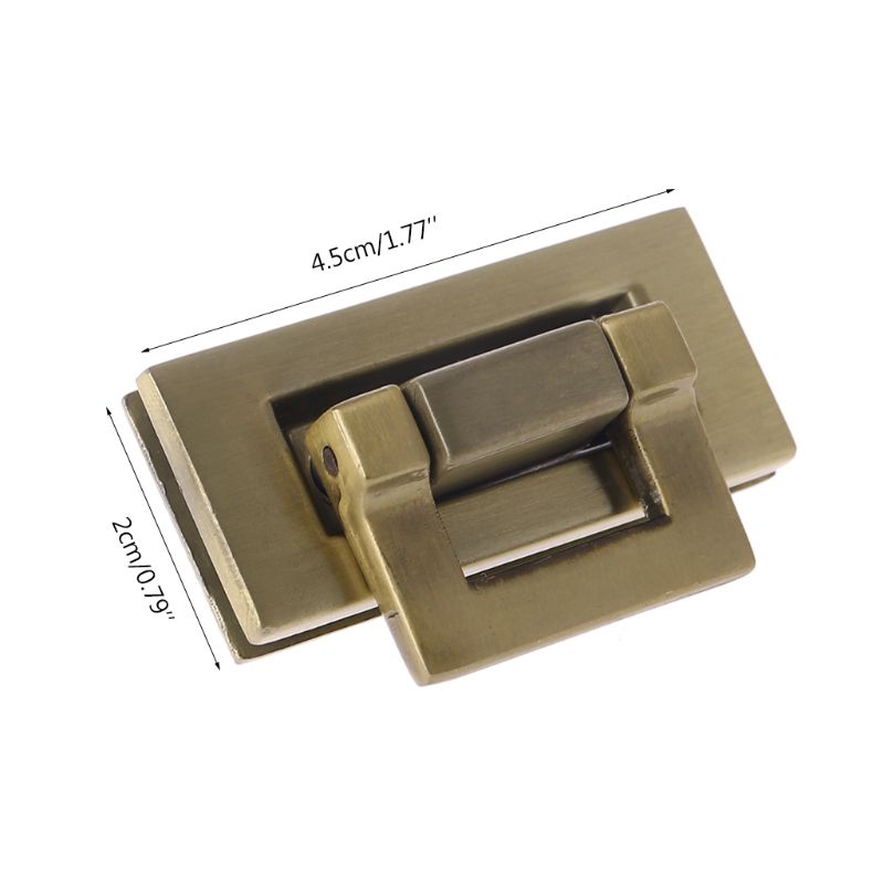 Ổ Khóa Túi Xách Bằng Da Hình Chữ Nhật DIY