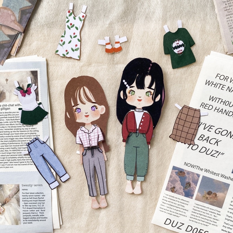 Đồ Chơi Lắp Ráp Búp Bê Giấy BP Bepe Chữ "Snow-Chara"