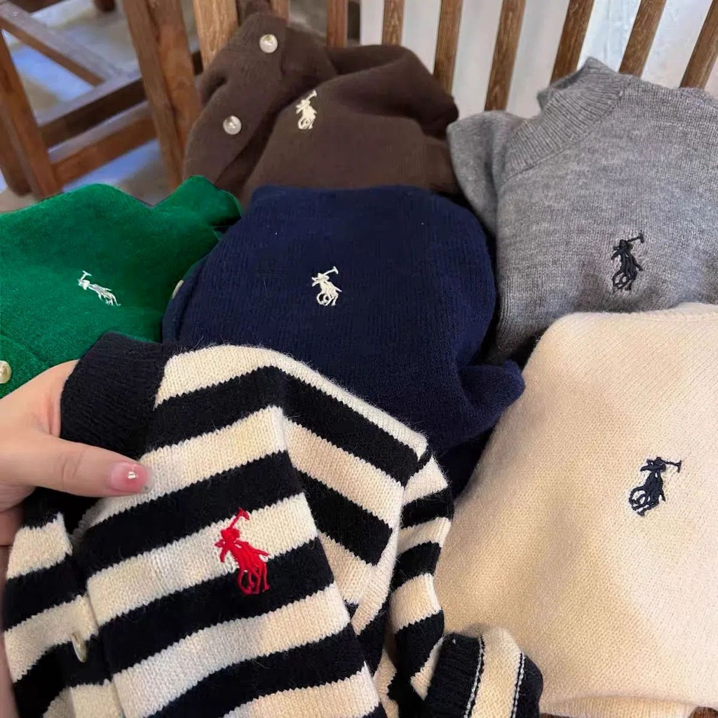 Áo Khoác Cardigan Dệt Kim Dáng Rộng Thêu Họa Tiết Thời Trang Xuân Thu Cho Bé