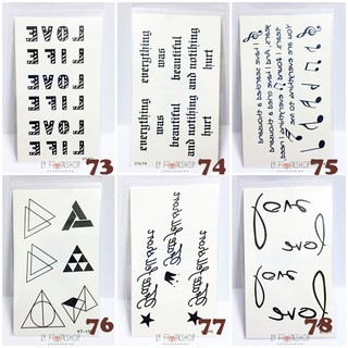 Combo 100 tấm tattoo sticker nhỏ