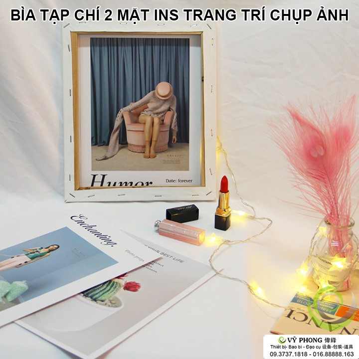 BÌA TẠP CHÍ 2 MẶT 20x27cm POSTER CHỤP ẢNH SẢN PHẨM PHỤ KIỆN TRANG TRÍ BTC2M20x27-38,39,40