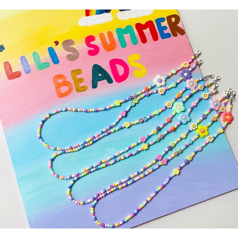 Dây đeo khẩu trang LILI SUMMER FLOWERS MASK CHAIN - LILI'S SUMMER BEADS