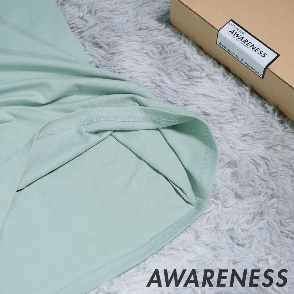 Áo thun trơn Nam Nữ Unisex - Áo Form Rộng Cotton Cao Cấp - awareness