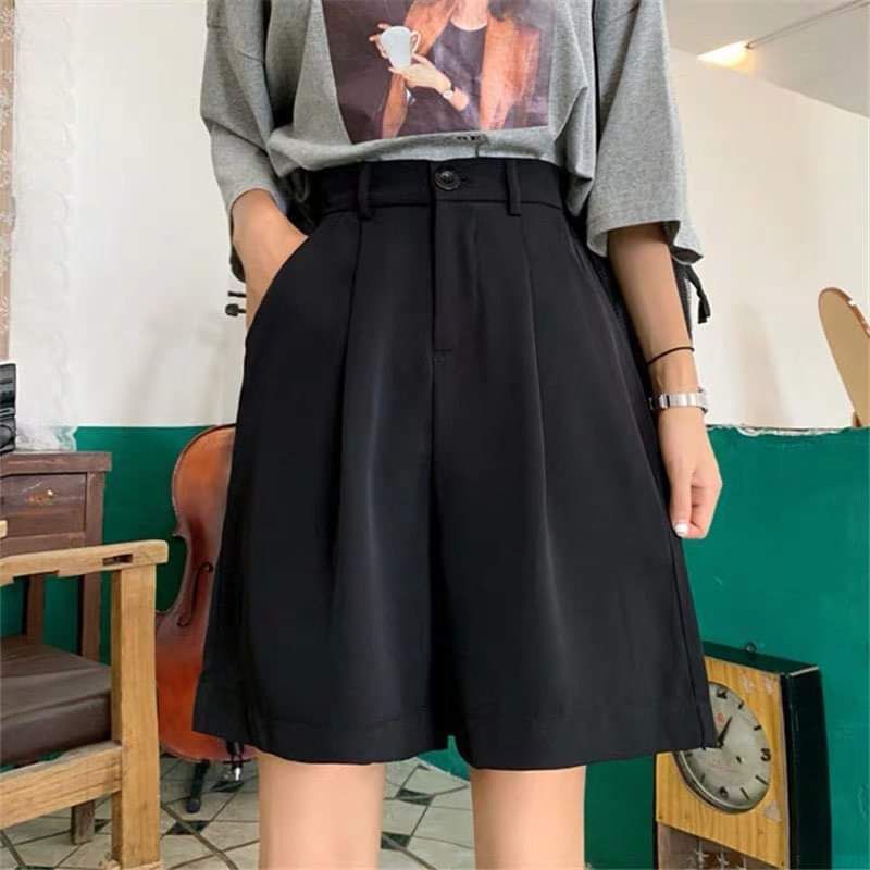 QUẦN SHORT LỬNG ỐNG RỘNG CẠP CAO, Quần lửng ống rộng nữ lưng cao [Quần ulzzang nữ ống rộng] | BigBuy360 - bigbuy360.vn