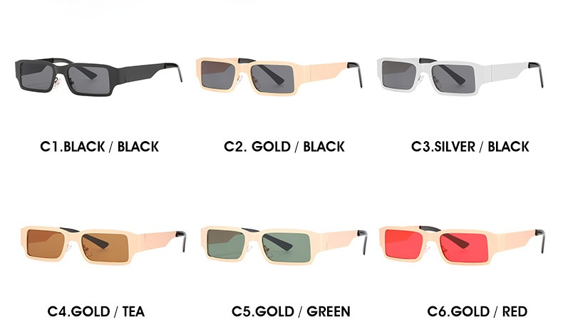 Kính mát gọng kim loại nhỏ thời trang Âu Mỹ 2021