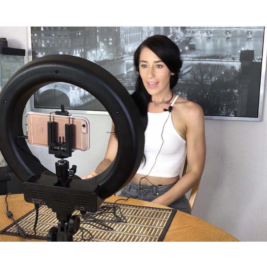 Đèn Livestream 26cm-33cm-45cm Full Bộ Gồm Chân Đèn Và Giá Đỡ Điện Thoại, Hỗ Trợ Bán Hàng, Make Up, Nối Mi