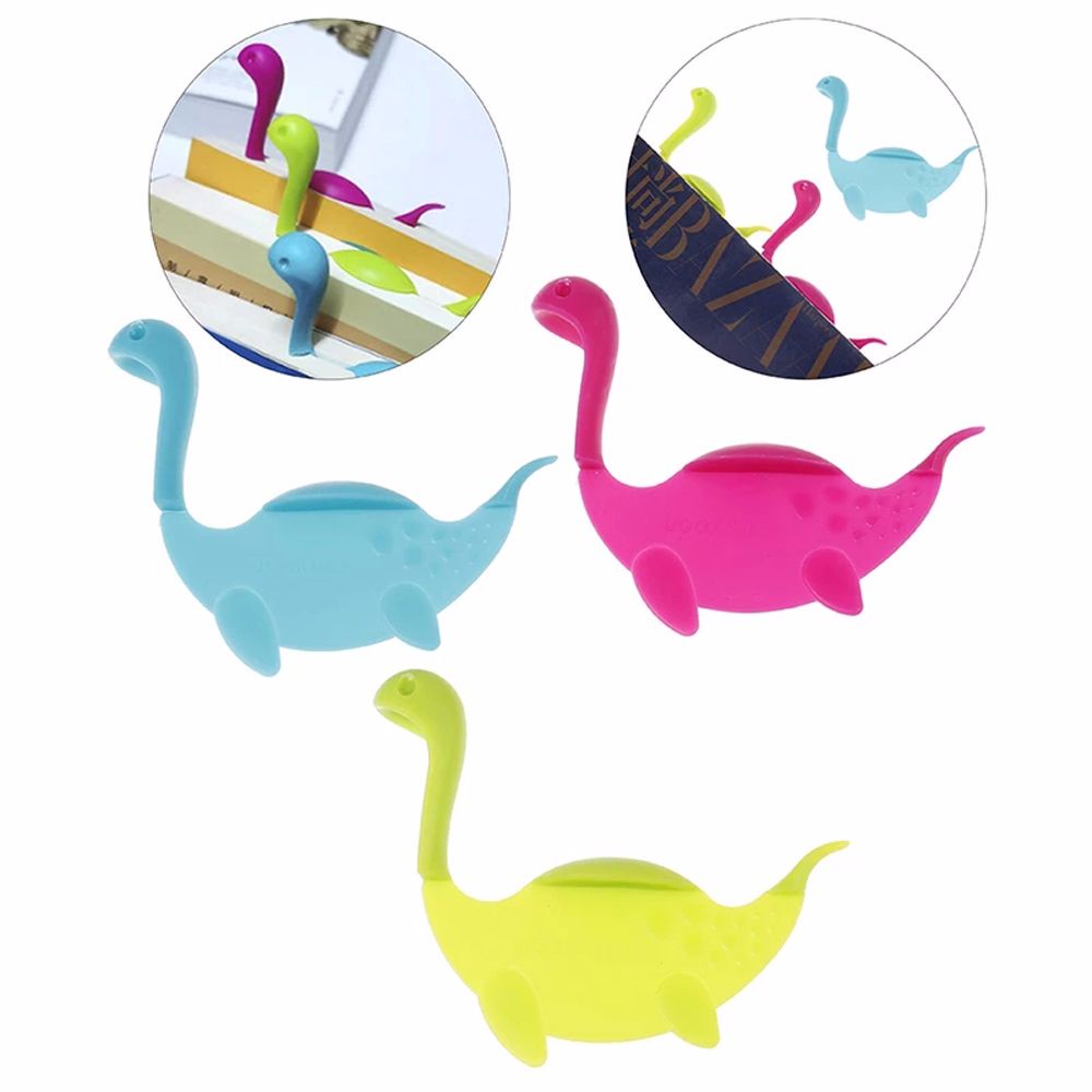 Thẻ đánh dấu trang sách hình khủng long 3d nhiều màu dễ thương