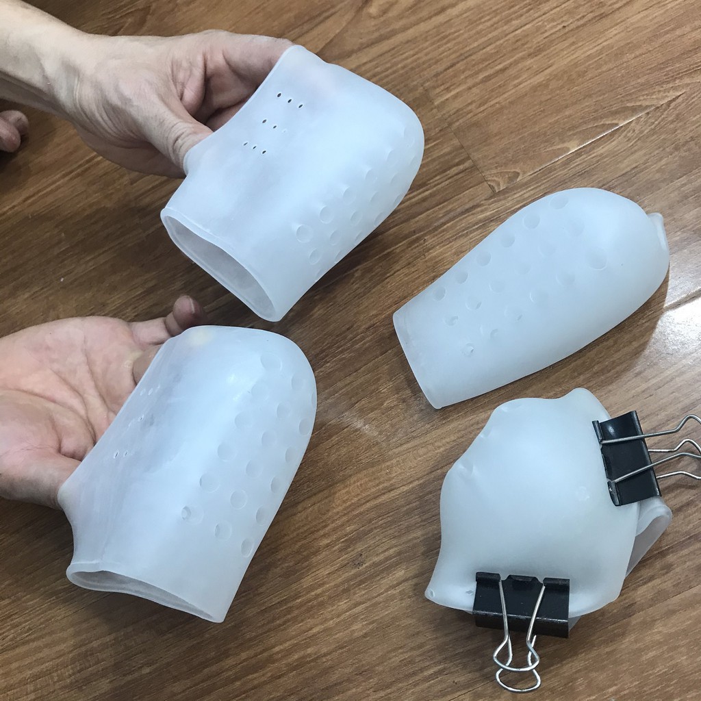 Tất Đệm Lót Gót Chân Tăng Chiều Cao Chất Liệu Silicon chống trượt